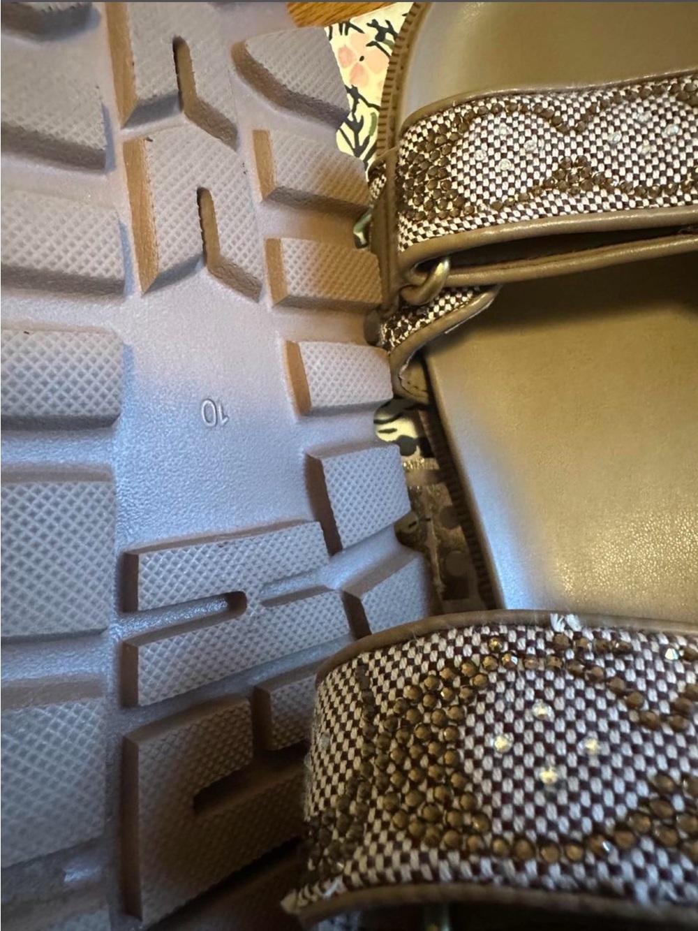 Coach Tan/Brown Signature Canvas Sport Sandals - Picture 5 of 6